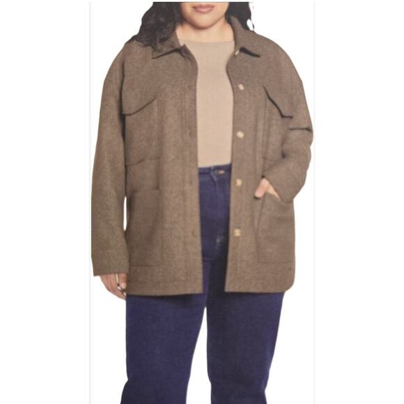 Banana Republic Jackets & Blazers - Banana Republic Ladies' Structured 4 Pocket Button Shacket Oversize Shirt jacket